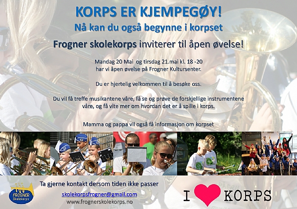 Vi ønsker nye musikanter velkommen!